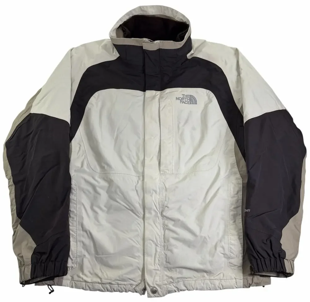 Vintage The North Face HyVent Shell 2 In 1 Men's Large Beige Brown Jacket